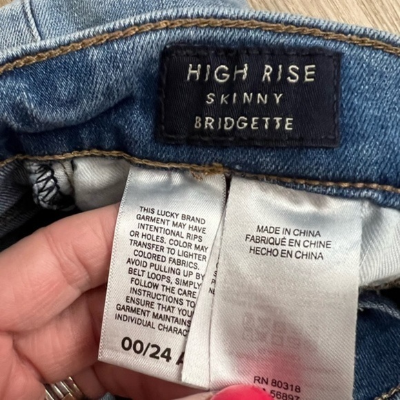Lucky Brand Bridgette, High Rise Skinny Ankle Jeans - Picture 12 of 14